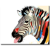 Malen nach Zahlen Tiere Zebra